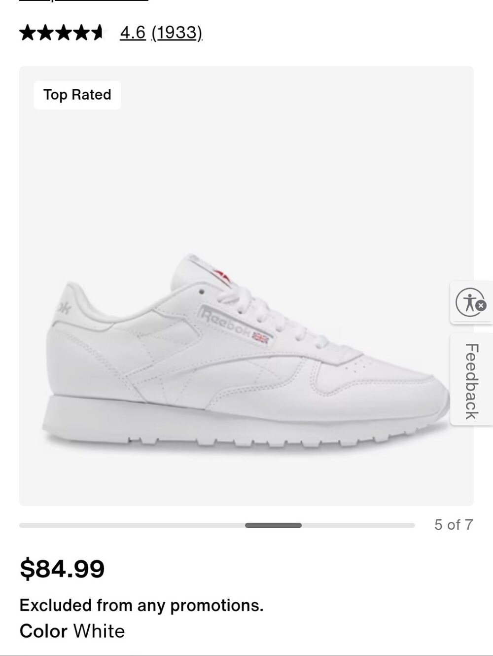 new with tags reebok mens sneakers